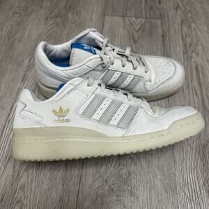 Adidas Forum Classic Low Mens Size 9 US Talc Gray Leather Suede Shoes